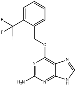 6-((2-(Trifluoromethyl)benzyl)oxy)-1H-purin-2-amine Structure