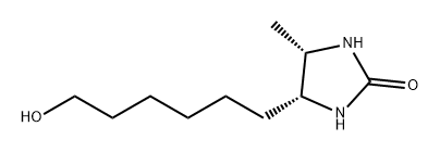 2-Imidazolidinone, 4-(6-hydroxyhexyl)-5-methyl-, (4R-cis)- (9CI) 구조식 이미지
