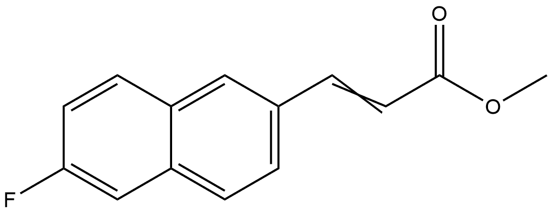 Methyl 3-(6-fluoro-2-naphthalenyl)-2-propenoate Structure