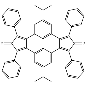 Dicyclopenta[e,l]pyrene-5,11-dione, 2,8-bis(1,1-dimethylethyl)-4,6,10,12-tetraphenyl- Structure