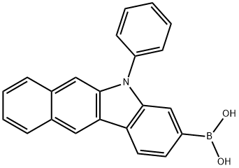 Boronic acid, B-(5-phenyl-5H-benzo[b]carbazol-3-yl)- Structure