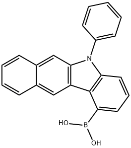 Boronic acid, B-(5-phenyl-5H-benzo[b]carbazol-1-yl)- Structure