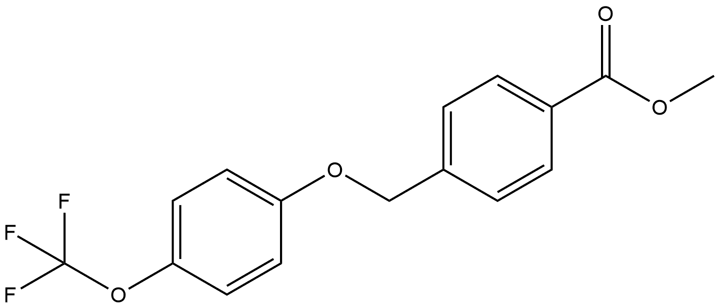 Methyl 4-[[4-(trifluoromethoxy)phenoxy]methyl]benzoate Structure