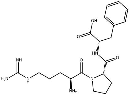 (S)-2-((S)-1-((S)-2-Amino-5-guanidinopentanoyl)pyrrolidine-2-carboxamido)-3-phenylpropanoic acid Structure