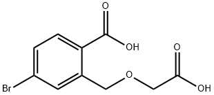 Benzoic acid, 4-bromo-2-[(carboxymethoxy)methyl]- 구조식 이미지