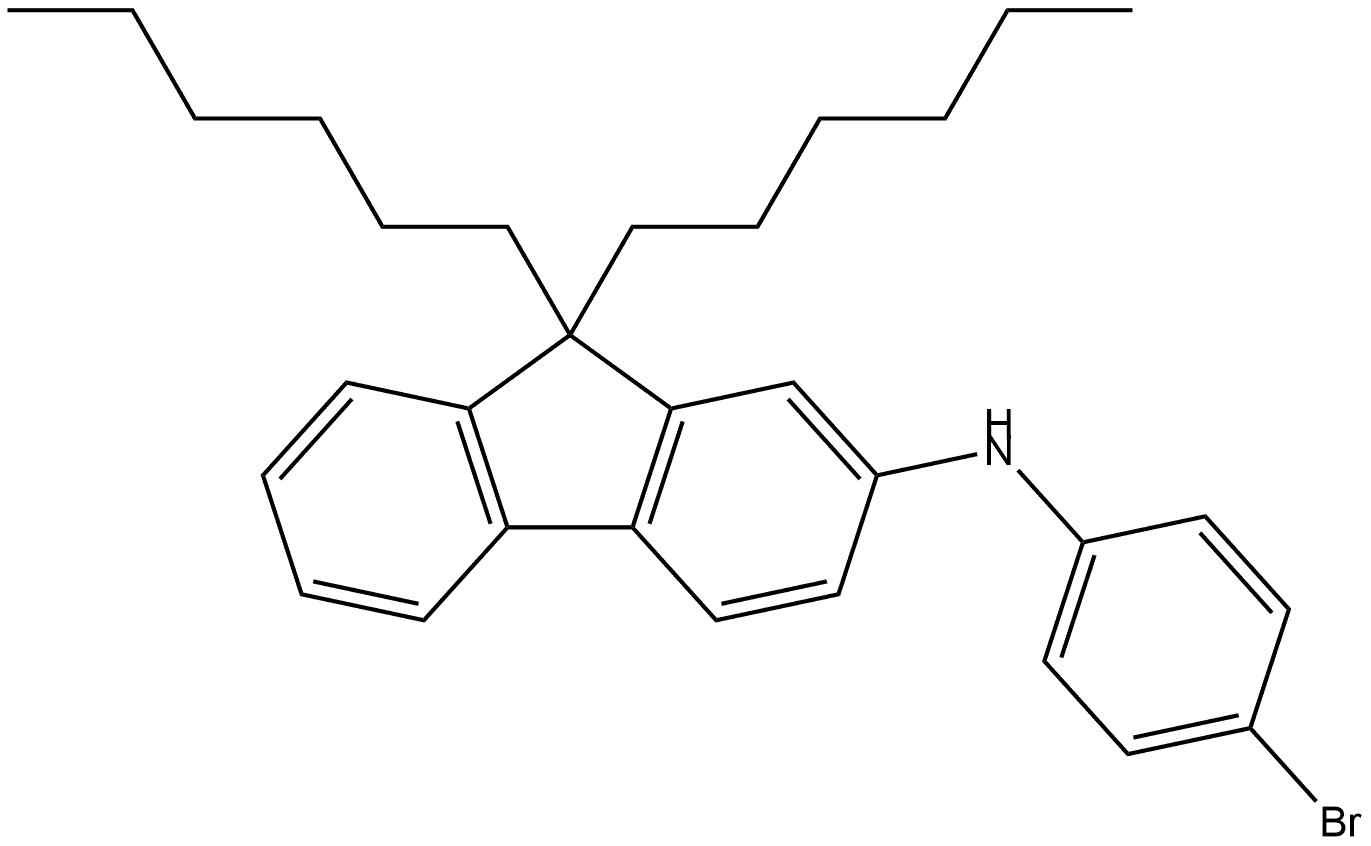 -9,9-dihexyl-9H-fluoren-2-amine Structure