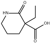 3-Piperidinecarboxylic acid, 3-ethyl-2-oxo- 구조식 이미지