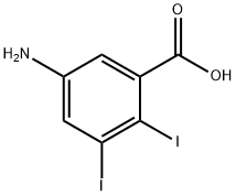 Benzoic acid, 5-amino-2,3-diiodo- 구조식 이미지