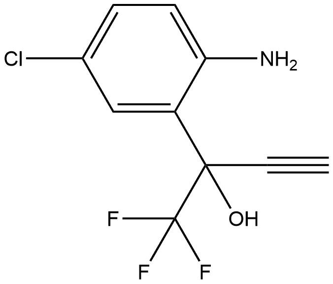 2-Amino-5-chloro-α-ethynyl-α-(trifluoromethyl)benzenemethanol Structure