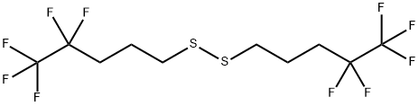 Disulfide, bis(4,4,5,5,5-pentafluoropentyl) 구조식 이미지