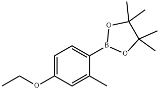 2-(4-Ethoxy-2-methylphenyl)-4,4,5,5-tetramethyl-1,3,2-dioxaborolane Structure