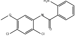 Benzamide, 2-amino-N-(2,4-dichloro-5-methoxyphenyl)- Structure