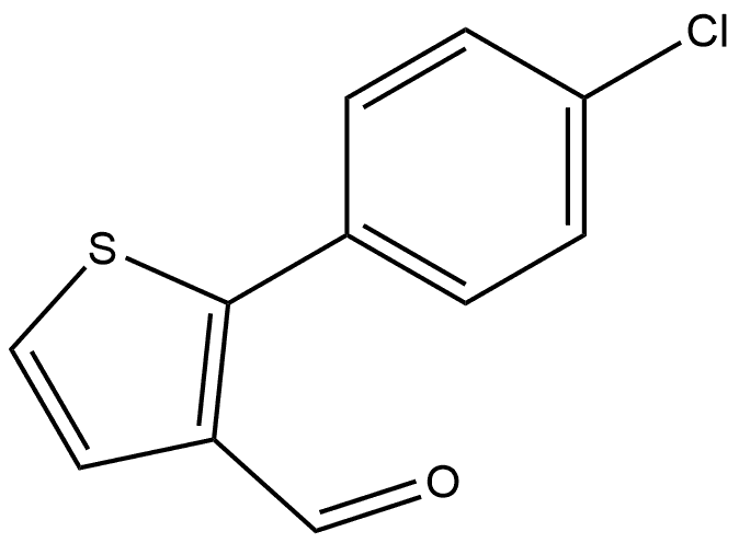 2-(4-Chlorophenyl)thiophene-3-carbaldehyde Structure