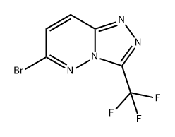 1,2,4-Triazolo[4,3-b]pyridazine, 6-bromo-3-(trifluoromethyl)- 구조식 이미지