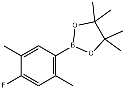 1,3,2-Dioxaborolane, 2-(4-fluoro-2,5-dimethylphenyl)-4,4,5,5-tetramethyl- 구조식 이미지