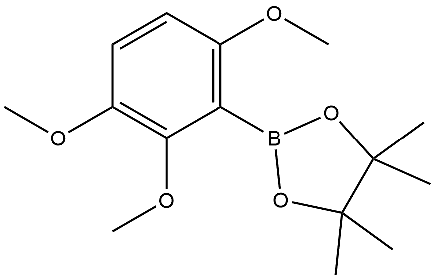 4,4,5,5-tetramethyl-2-(2,3,6-trimethoxyphenyl)-1,3,2-dioxaborolane Structure