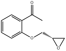 Ethanone, 1-[2-[(2S)-2-oxiranylmethoxy]phenyl]- Structure