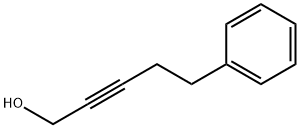 2-Pentyn-1-ol, 5-phenyl- 구조식 이미지