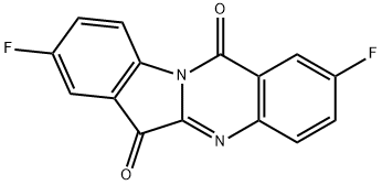 Indolo[2,1-b]quinazoline-6,12-dione, 2,8-difluoro- Structure