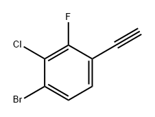 Benzene, 1-bromo-2-chloro-4-ethynyl-3-fluoro- Structure