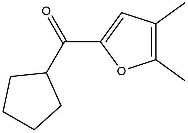 Cyclopentyl(4,5-dimethyl-2-furanyl)methanone Structure