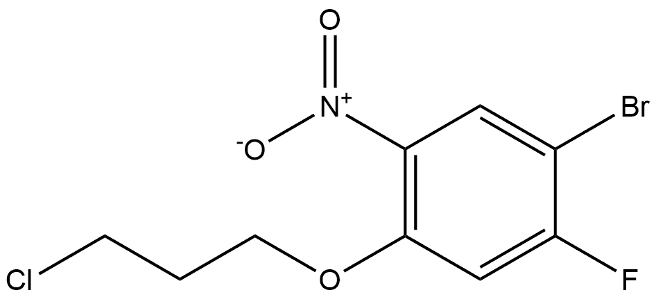 1-bromo-4-(3-chloropropoxy)-2-fluoro-5-nitrobenzene Structure