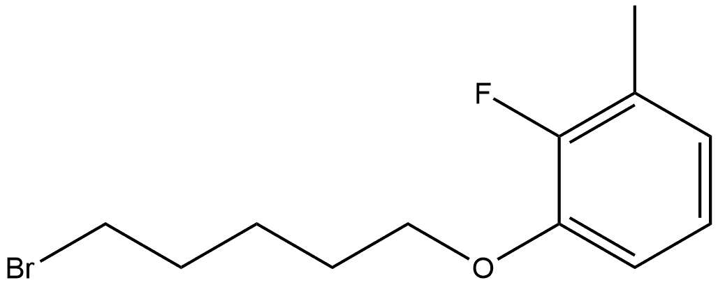 1-[(5-Bromopentyl)oxy]-2-fluoro-3-methylbenzene Structure