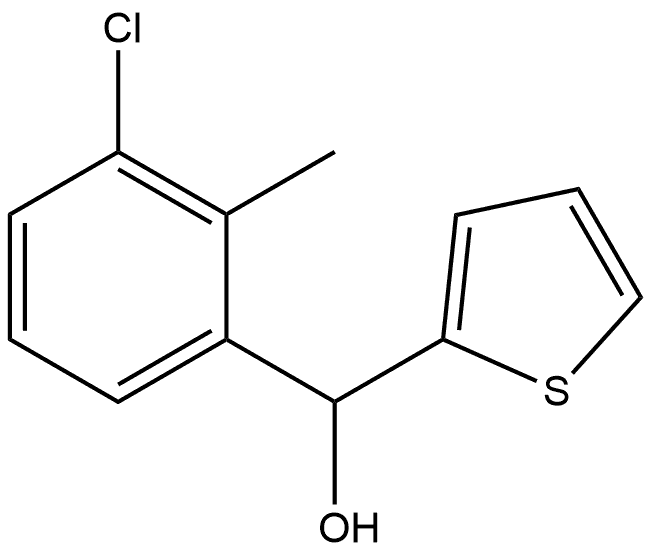 (3-chloro-2-methylphenyl)(thiophen-2-yl)methanol Structure