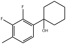 1-(2,3-difluoro-4-methylphenyl)cyclohexanol Structure