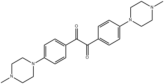 1,2-Ethanedione, 1,2-bis[4-(4-methyl-1-piperazinyl)phenyl]- Structure