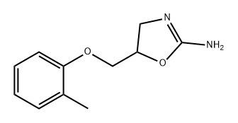 2-Oxazolamine, 4,5-dihydro-5-[(2-methylphenoxy)methyl]- Structure