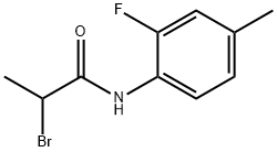 Propanamide, 2-bromo-N-(2-fluoro-4-methylphenyl)- Structure