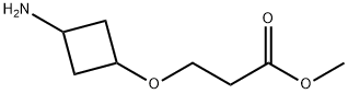 Methyl 3-[(3-aminocyclobutyl)oxy]propanoate Structure