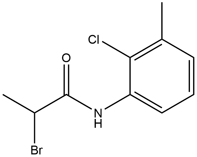 2-Bromo-N-(2-chloro-3-methylphenyl)propanamide Structure