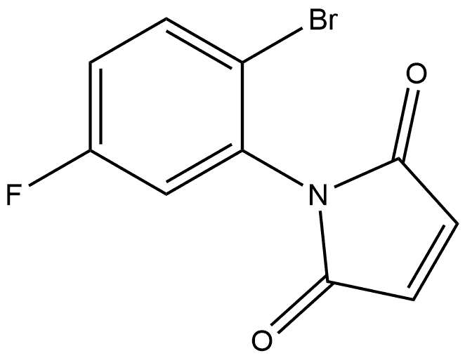 1-(2-Bromo-5-fluorophenyl)-1H-pyrrole-2,5-dione Structure