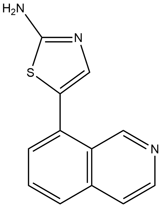 5-(Isoquinolin-8-yl)thiazol-2-amine Structure