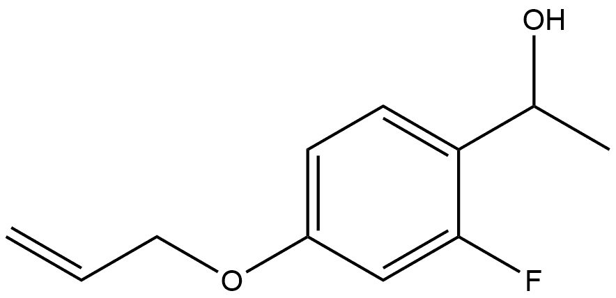 2-Fluoro-α-methyl-4-(2-propen-1-yloxy)benzenemethanol Structure