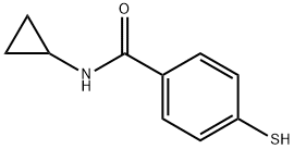 Benzamide, N-cyclopropyl-4-mercapto- Structure