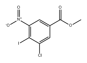 Benzoic acid, 3-chloro-4-iodo-5-nitro-, methyl ester Structure