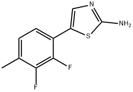 5-(2,3-Difluoro-4-methylphenyl)thiazol-2-amine Structure