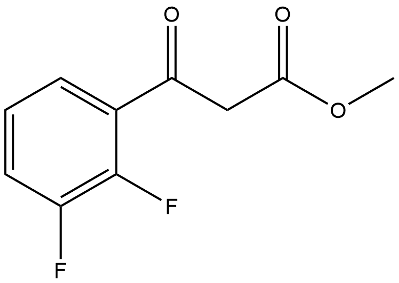 Methyl 2,3-difluoro-β-oxobenzenepropanoate Structure