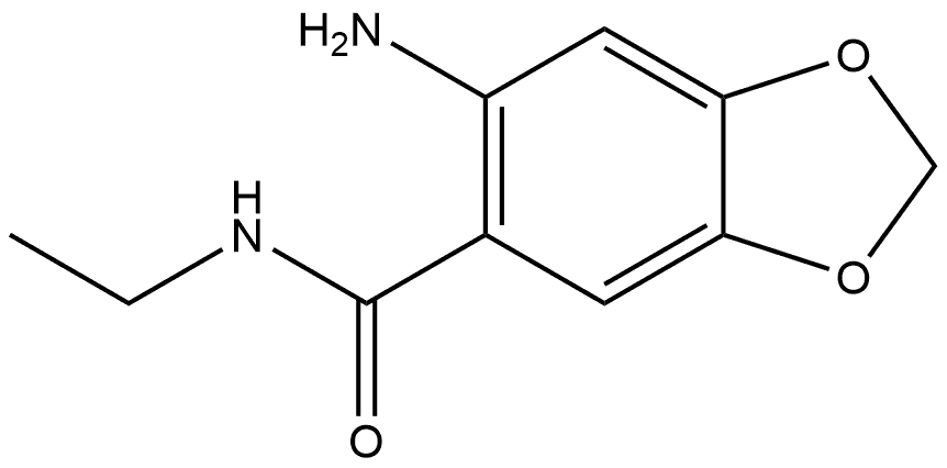 6-Amino-N-ethyl-1,3-benzodioxole-5-carboxamide Structure