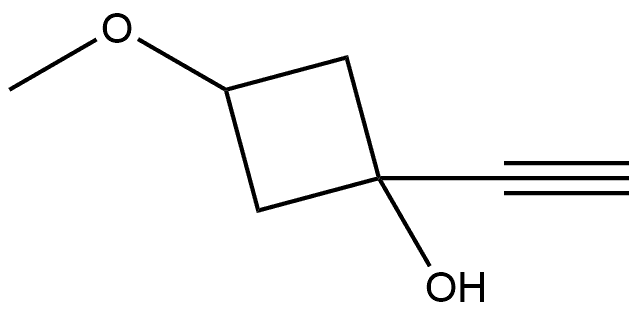 1-Ethynyl-3-methoxycyclobutanol 구조식 이미지