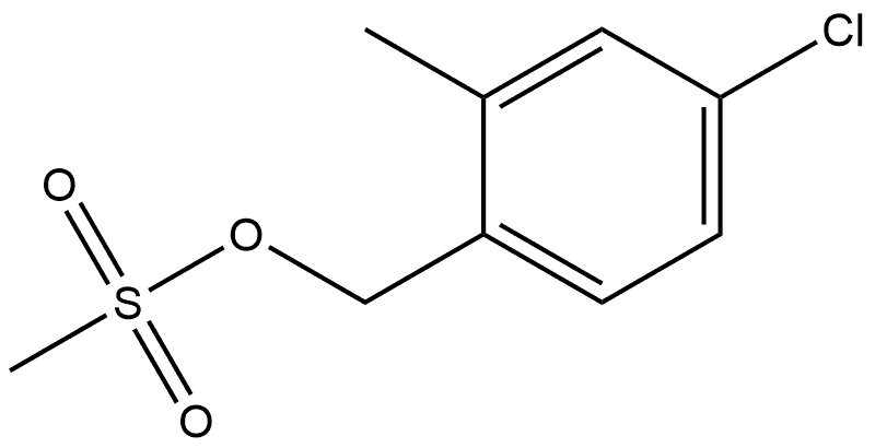 Benzenemethanol, 4-chloro-2-methyl-, 1-methanesulfonate Structure