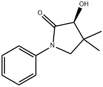 2-Pyrrolidinone, 3-hydroxy-4,4-dimethyl-1-phenyl-, (3S)- 구조식 이미지