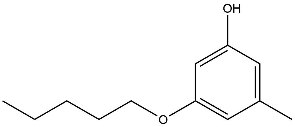 3-Methyl-5-(pentyloxy)phenol Structure