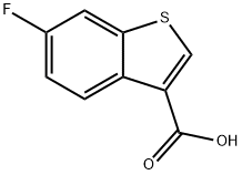 Benzo[b]thiophene-3-carboxylic acid, 6-fluoro- 구조식 이미지