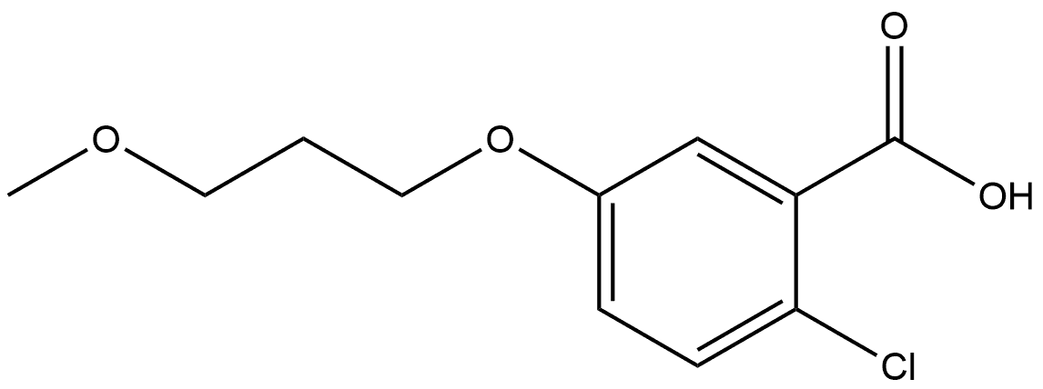 2-Chloro-5-(3-methoxypropoxy)benzoic acid Structure