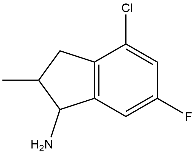 4-Chloro-6-fluoro-2,3-dihydro-2-methyl-1H-inden-1-amine Structure