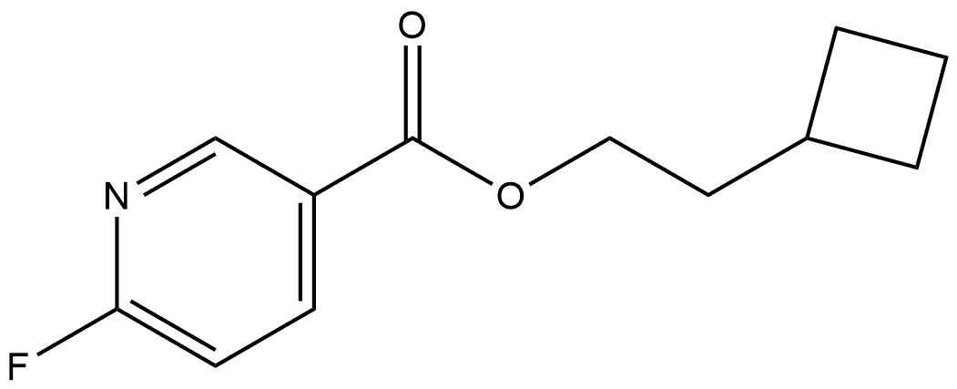 2-Cyclobutylethyl 6-fluoro-3-pyridinecarboxylate Structure